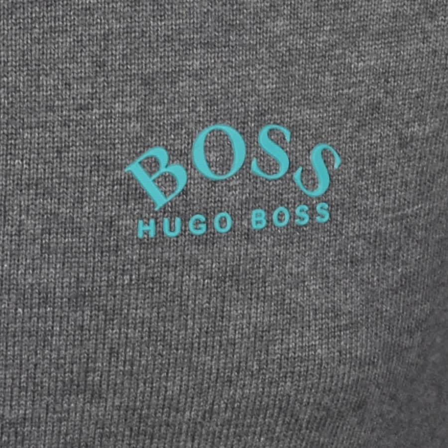 Alternative Image for ProductBOSS Ziston Half Zip Knitted Jumper Grey3
